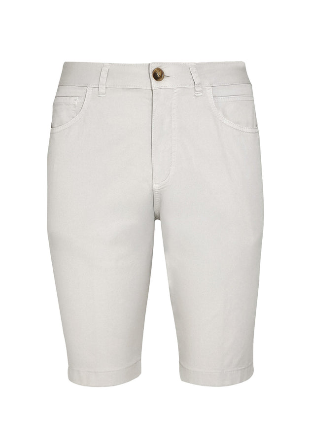 Heren Regular fit Biokatoen Short Lichtgrijs
