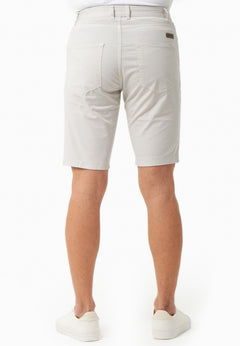 Heren Regular fit Biokatoen Short Lichtgrijs