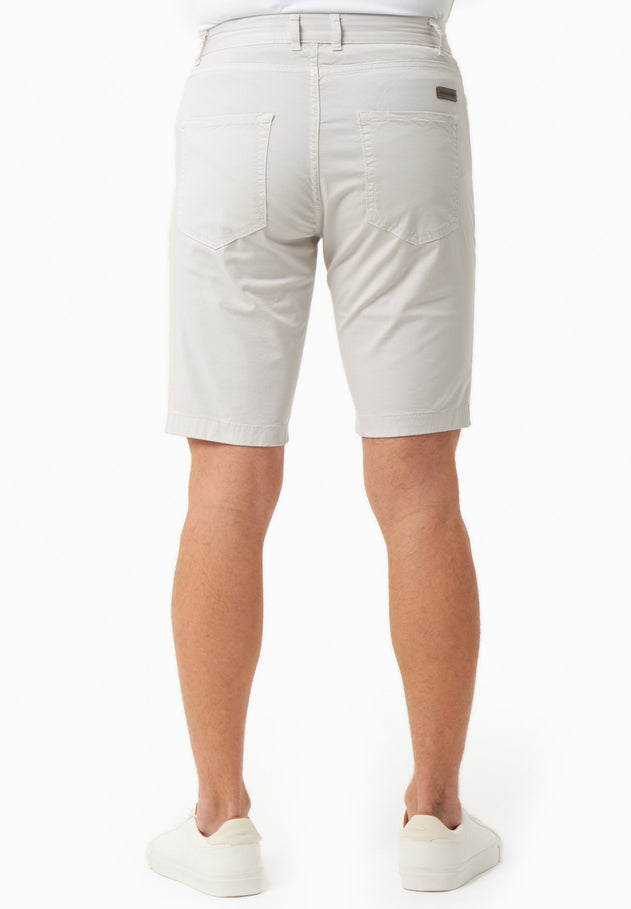 Heren Regular fit Biokatoen Short Lichtgrijs