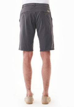 Heren Slim fit Chino short Asphalt