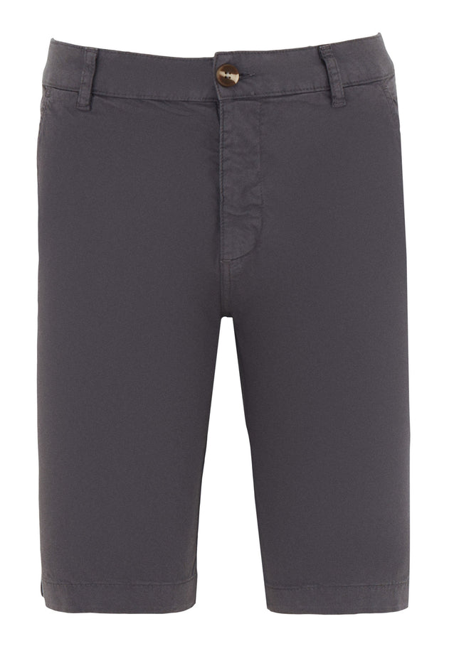 Heren Slim fit Chino short Asphalt