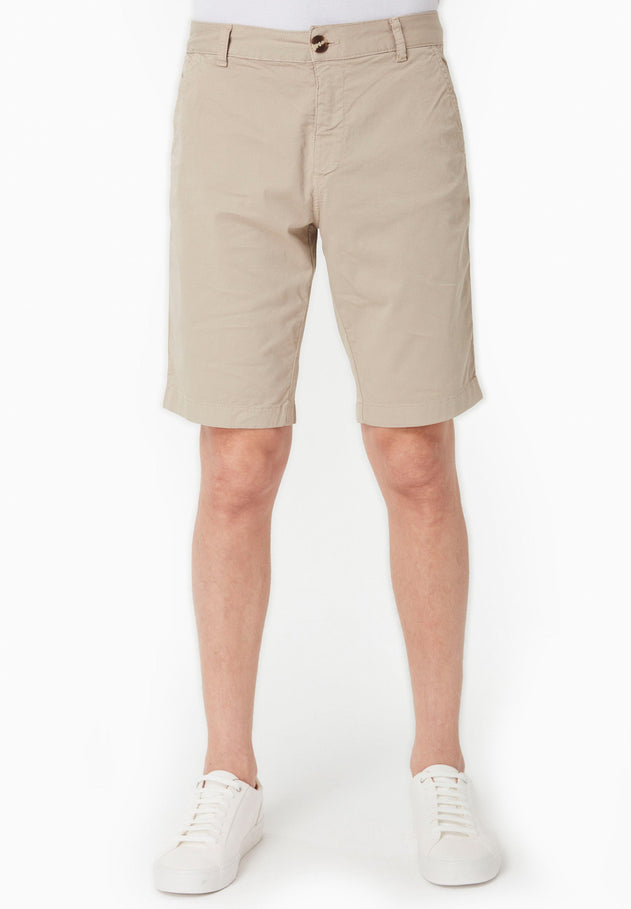 Heren Slim fit Chino short Feather Beige
