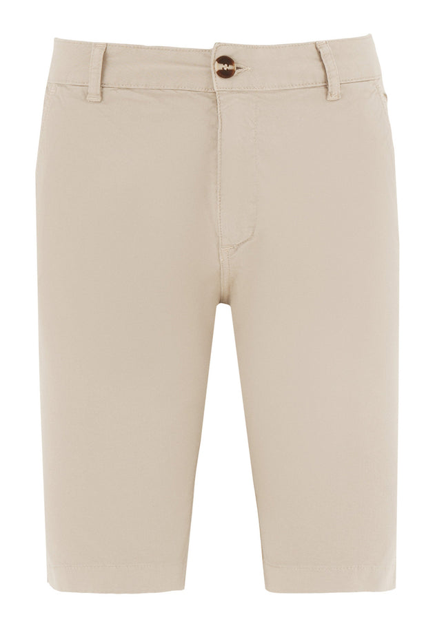 Heren Slim fit Chino short Feather Beige