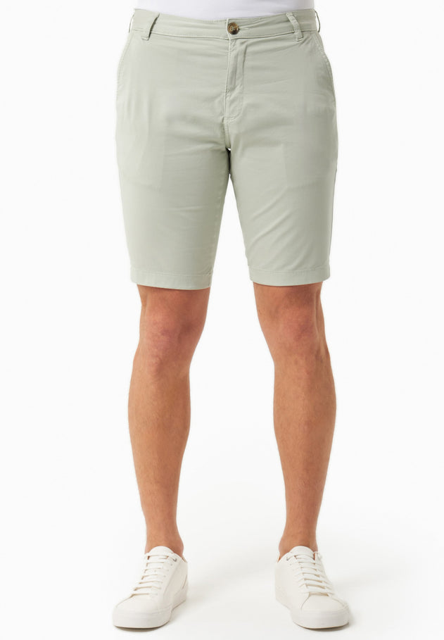 Heren Slim fit Chino short Green Moss