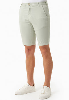 Heren Slim fit Chino short Green Moss