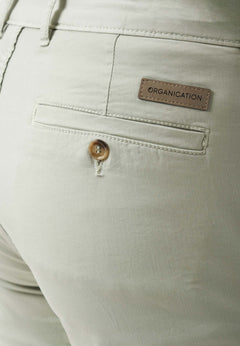 Heren Slim fit Chino short Green Moss
