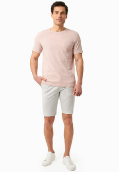 Heren Slim fit Chino short Lichtgrijs
