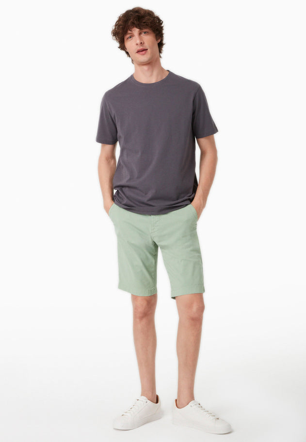 Heren Slim fit Chino short Matcha Green