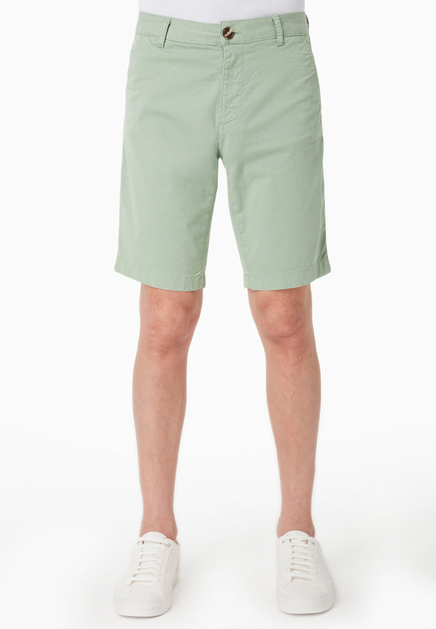 Heren Slim fit Chino short Matcha Green