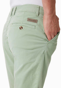 Heren Slim fit Chino short Matcha Green