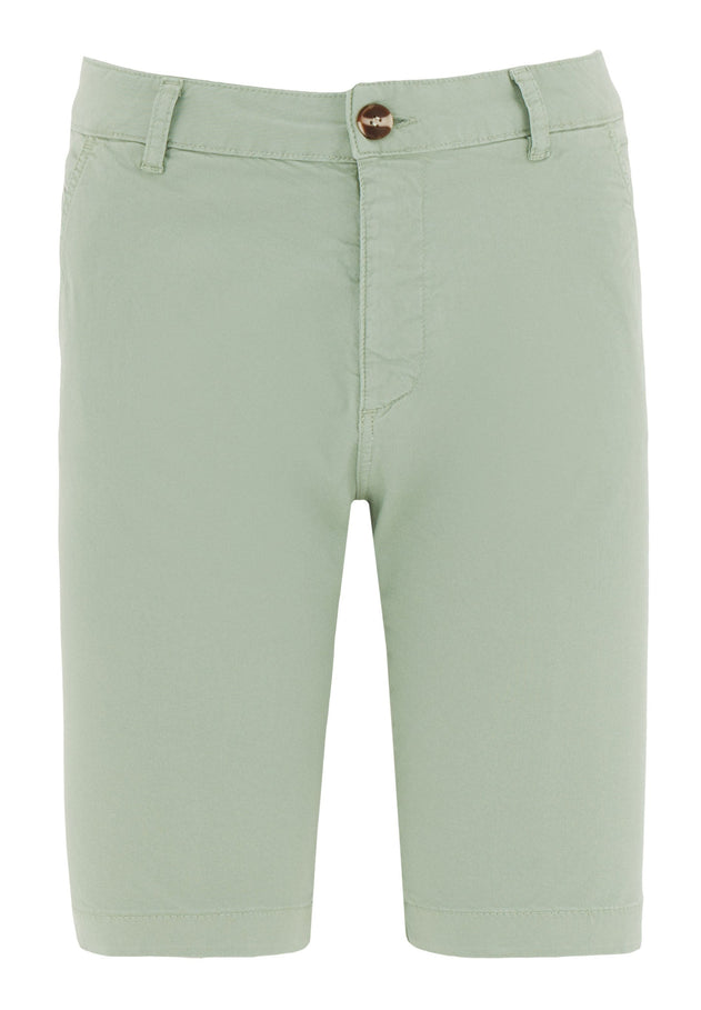 Heren Slim fit Chino short Matcha Green