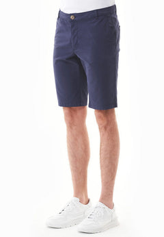 Heren Slim fit Chino short Marineblauw