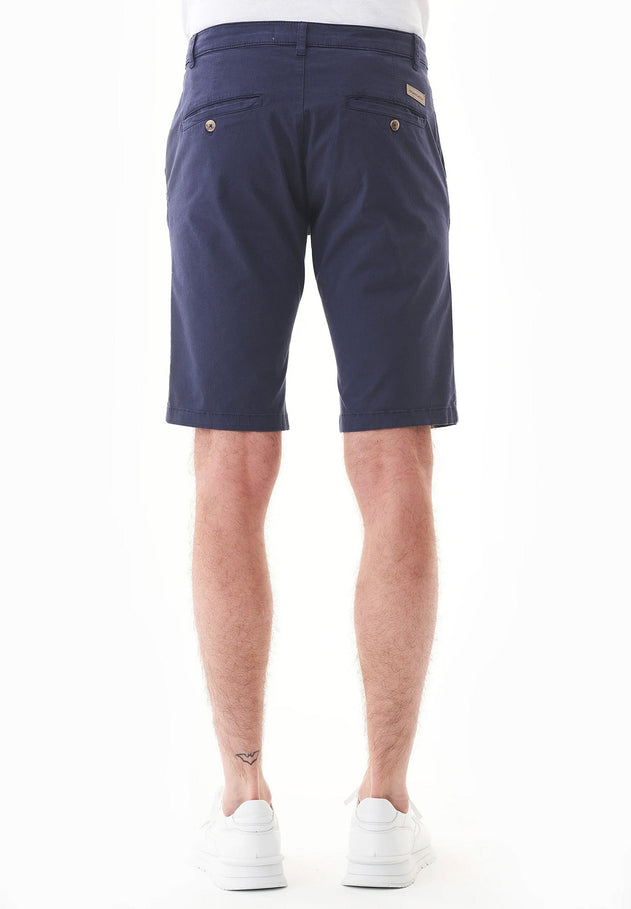 Heren Slim fit Chino short Marineblauw