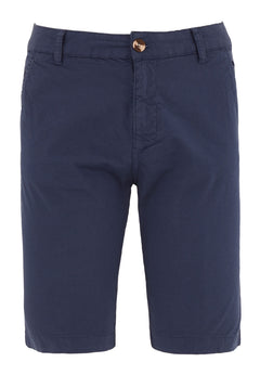 Heren Slim fit Chino short Marineblauw