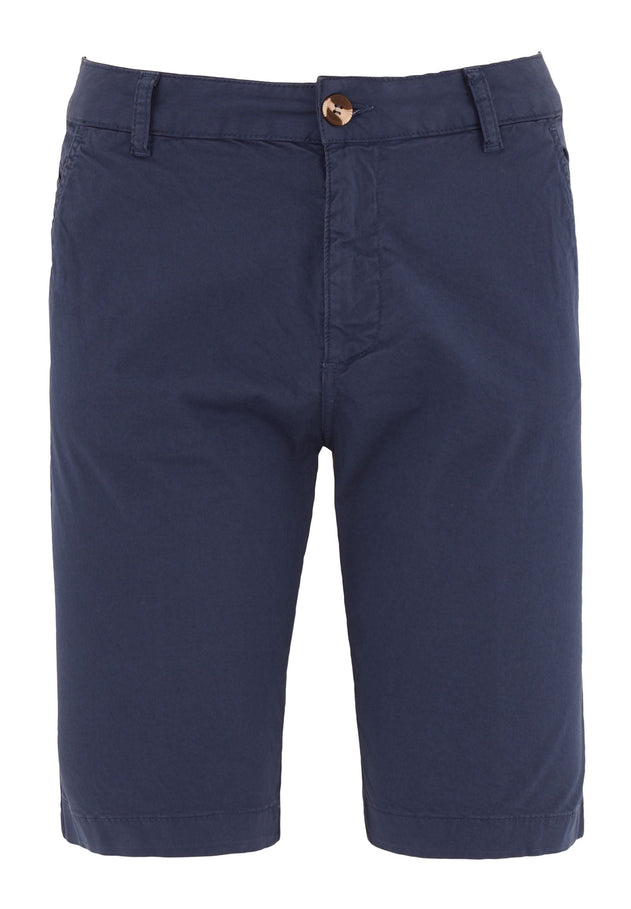 Heren Slim fit Chino short Marineblauw