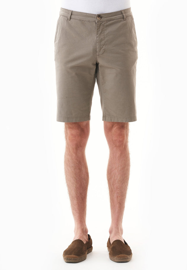Heren Slim fit Chino short Smokey Olive