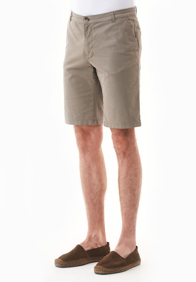 Heren Slim fit Chino short Smokey Olive