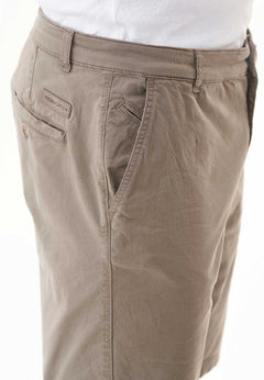 Heren Slim fit Chino short Smokey Olive
