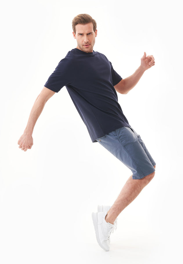 Heren Slim fit Chino short Vintage Blue