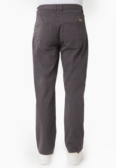 Men's Regular-Fit Organic Cotton Trousers Asphalt