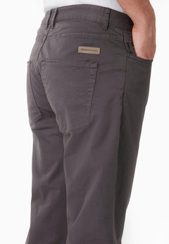 Men's Regular-Fit Organic Cotton Trousers Asphalt