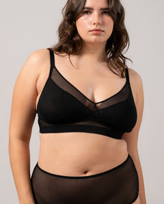 Mesh Support+ Bralette Black