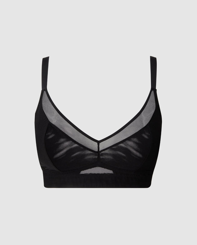 Mesh Support+ Bralette Black