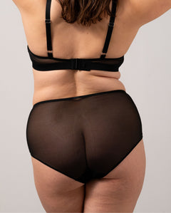 Mesh highwaist briefs mesh mania zwart