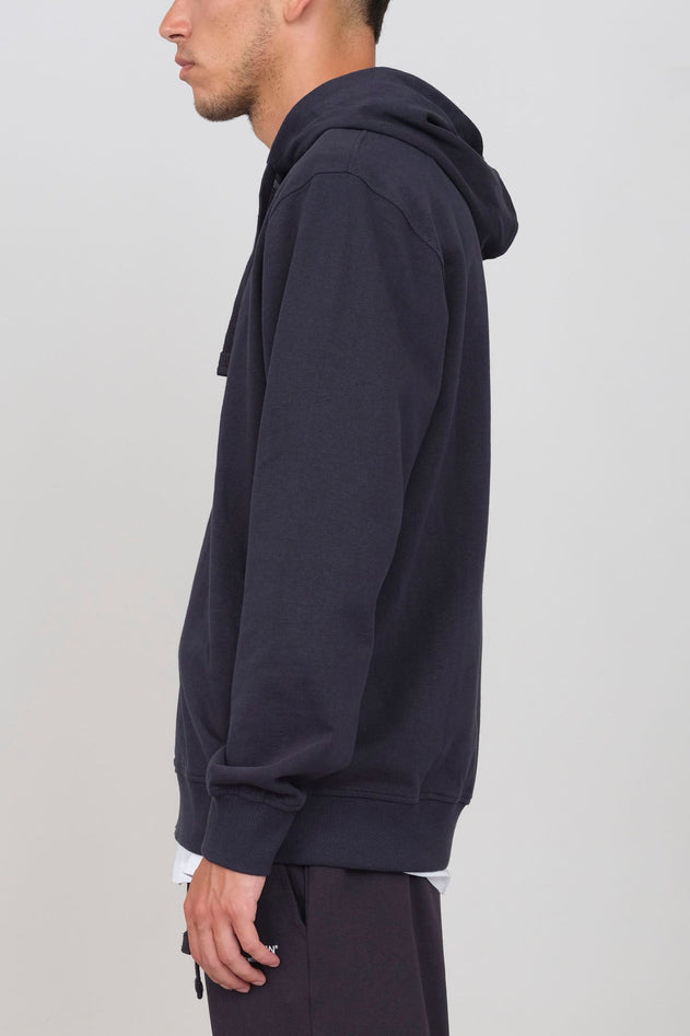 Men's Hoodie With A Zipper Blue