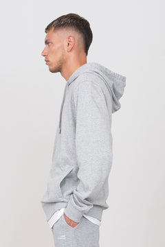 Men's Hoodie With A Zipper Grey