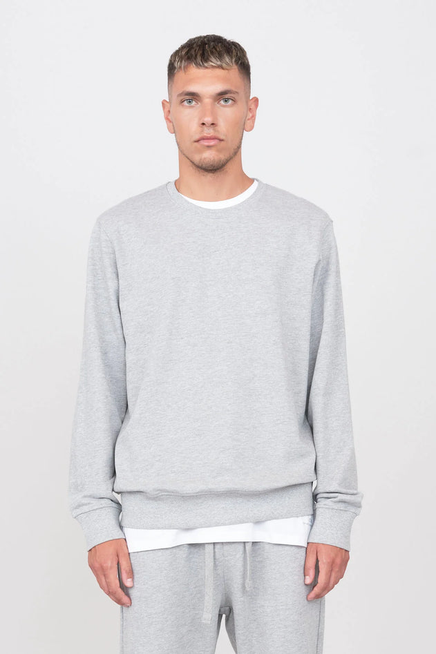 Long Sleeve Crewneck T-Shirt Grey