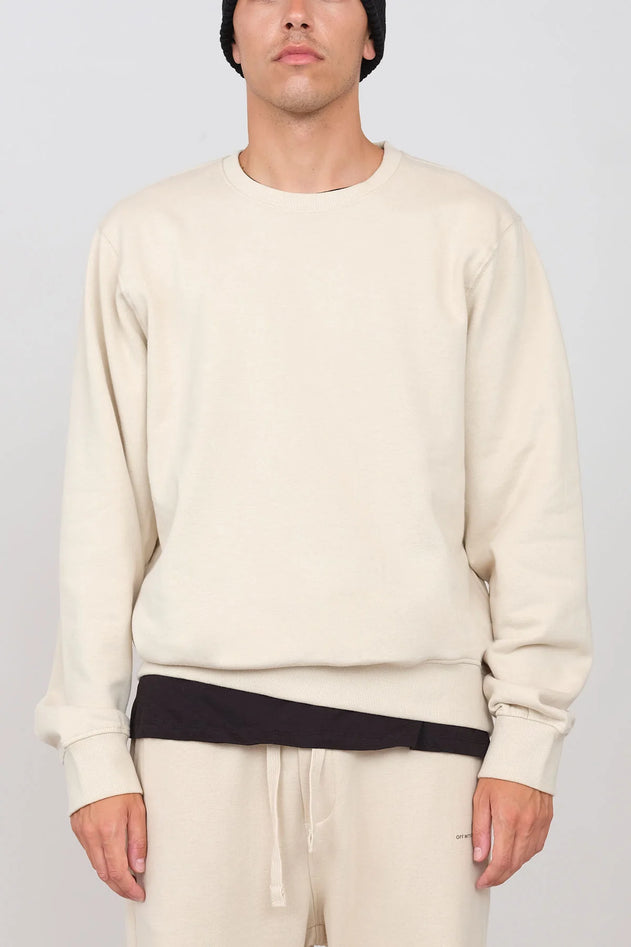 Men's Crewneck Sweatshirt Ecru