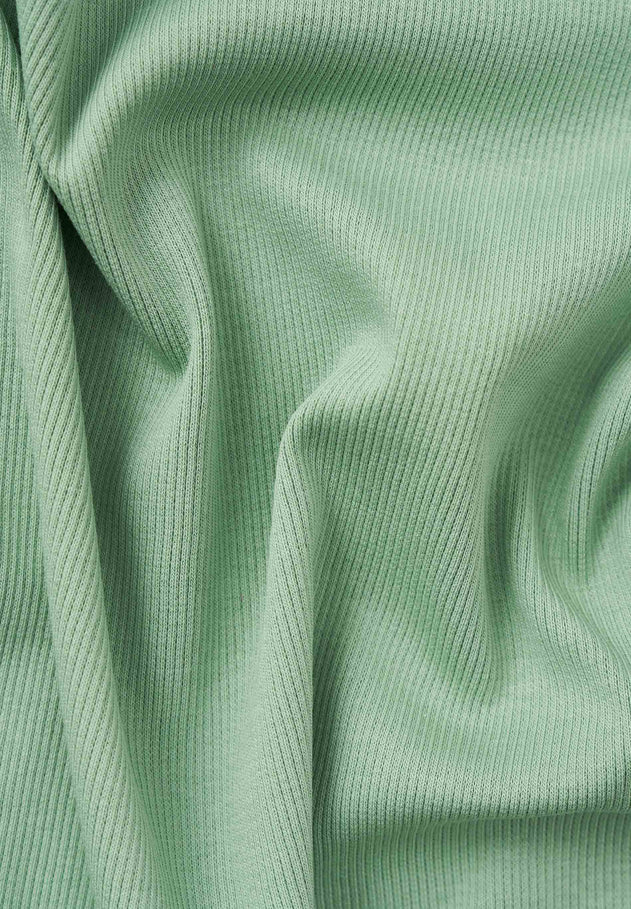 Sonnia Geribbeld Croptop Mineral Green
