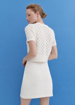 Knitted Cotton Mini Skirt Lily