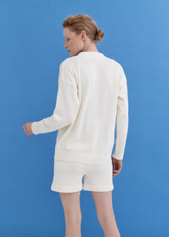 Knitted Cotton Cardigan and Shorts Set Lily