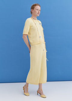 Knitted Cotton Short Sleeve Top Sun