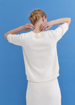 Knitted Cotton Top and Skirt Set Lily