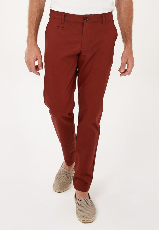 Men's Organic Cotton Chino Pants Hot Chocolate