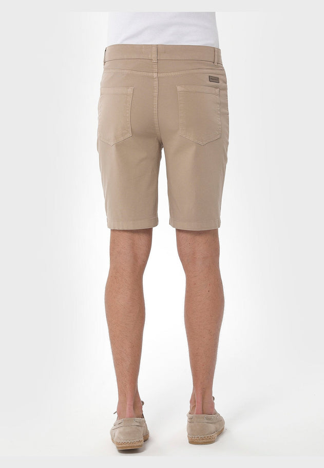 Heren Five-pocket Short Beige