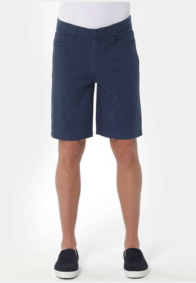 Heren Five-pocket Short Marineblauw
