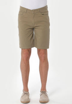 Heren Five-pocket Short Olijf
