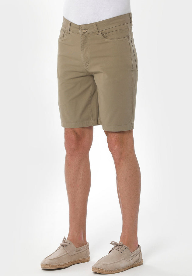Heren Five-pocket Short Olijf