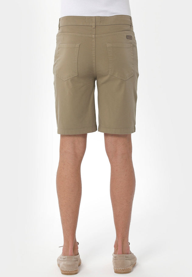Heren Five-pocket Short Olijf