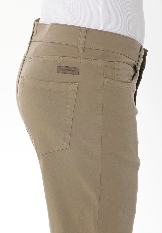 Heren Five-pocket Short Olijf