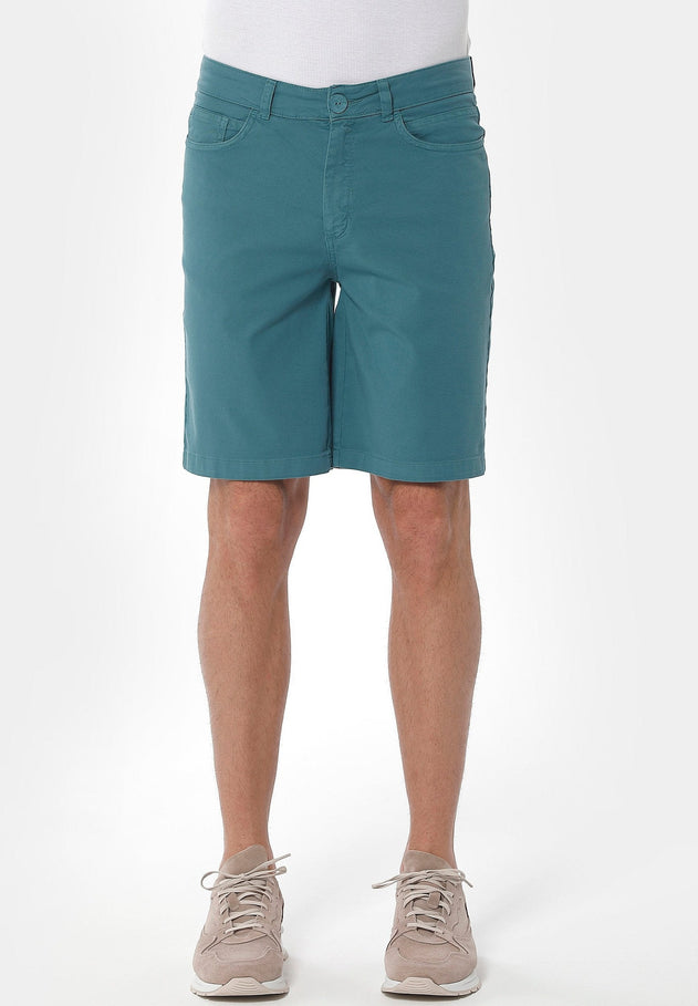 Heren Five-pocket Short Petrol Green