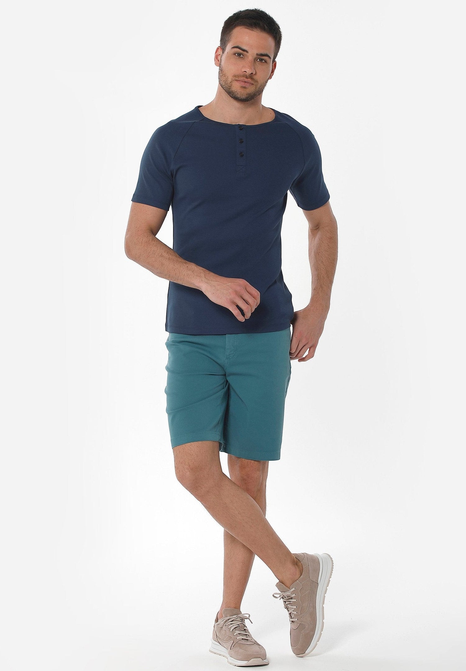 Heren Five-pocket Short Petrol Green