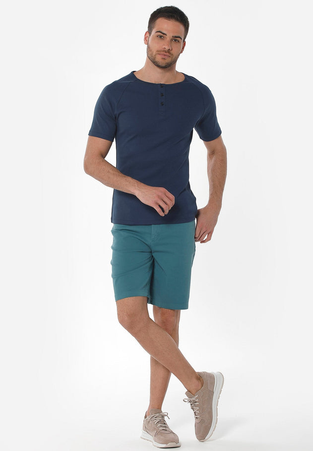 Heren Five-pocket Short Petrol Green