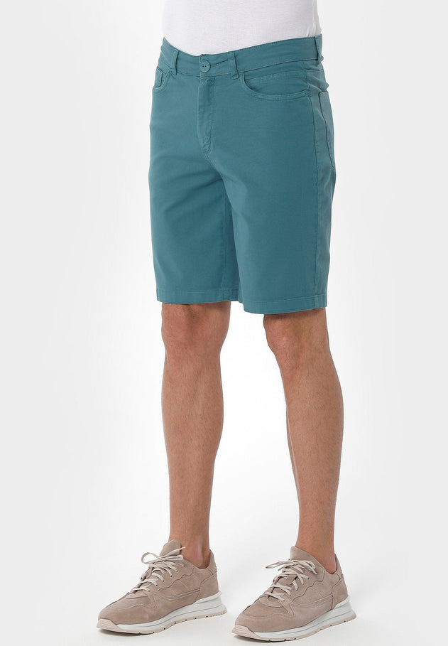 Heren Five-pocket Short Petrol Green