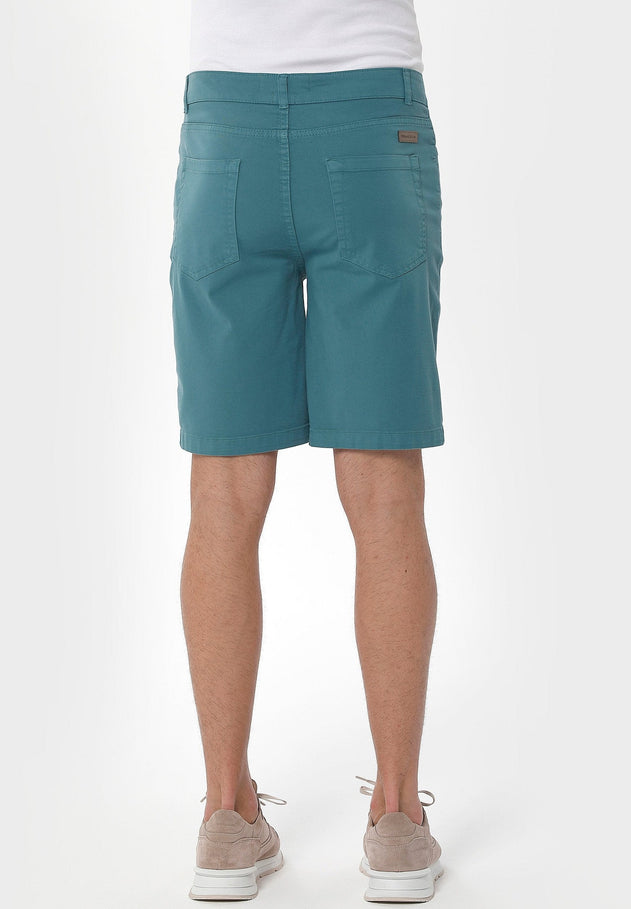 Heren Five-pocket Short Petrol Green