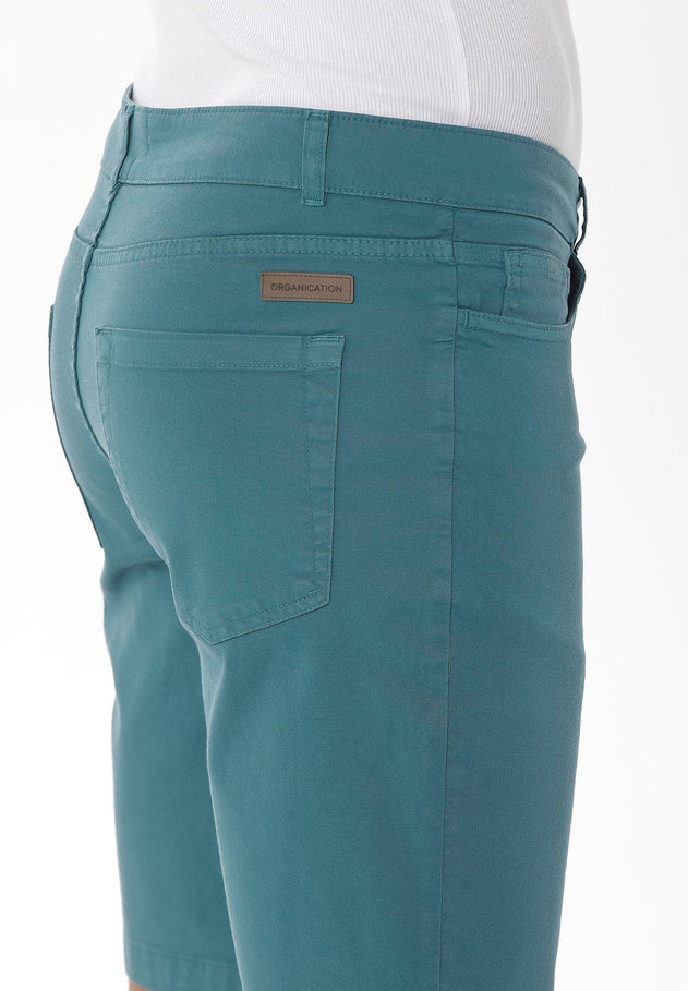 Heren Five-pocket Short Petrol Green